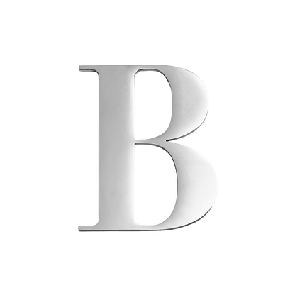 Large Metal Letters - Silver