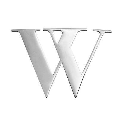 Large Metal Letters - Silver