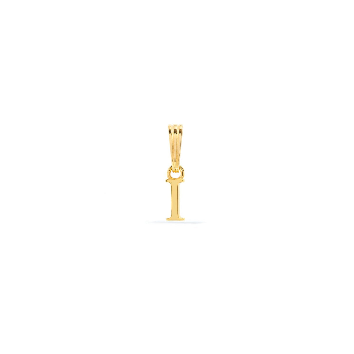 Sterling Silver Mini Initial Pendant (Gold)