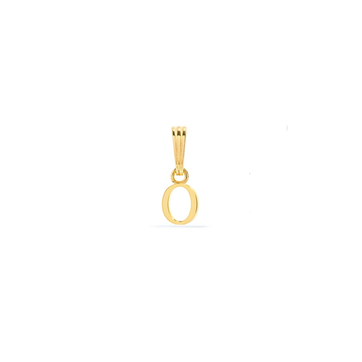 Sterling Silver Mini Initial Pendant (Gold)
