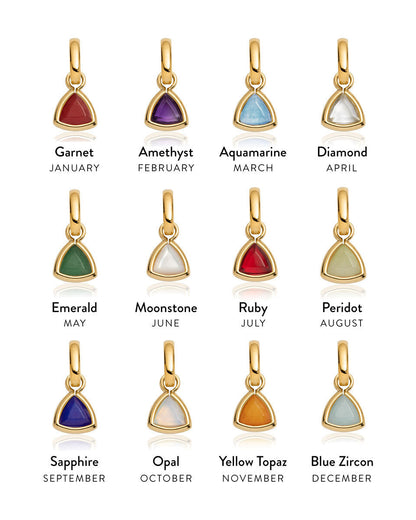 Mini Letter Sphere Chain Necklace (Gold)
