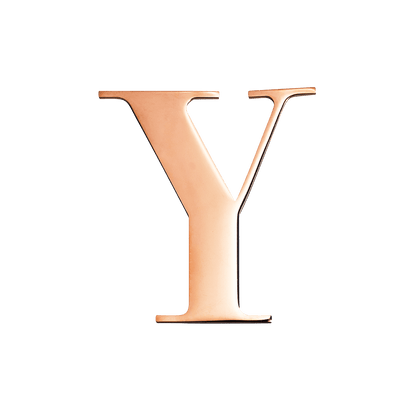 Rose Gold Small Metal Letter