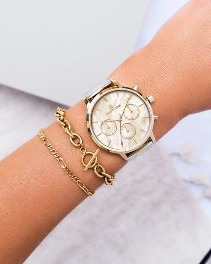 Small Figaro Chain Bracelet (Gold)