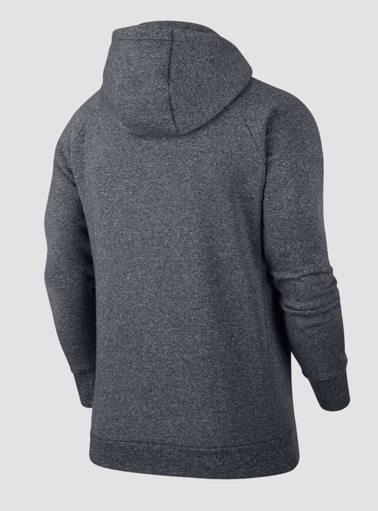 NIKE Air JORDAN Flight Fleece Lined Hooded Jacket Gray Black