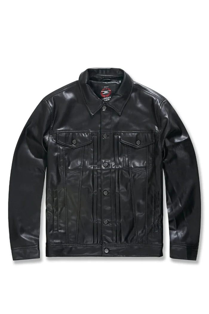 JORDAN CRAIG-ITHRILLER TRUCKER JACKET (BLACK)-JJ1218