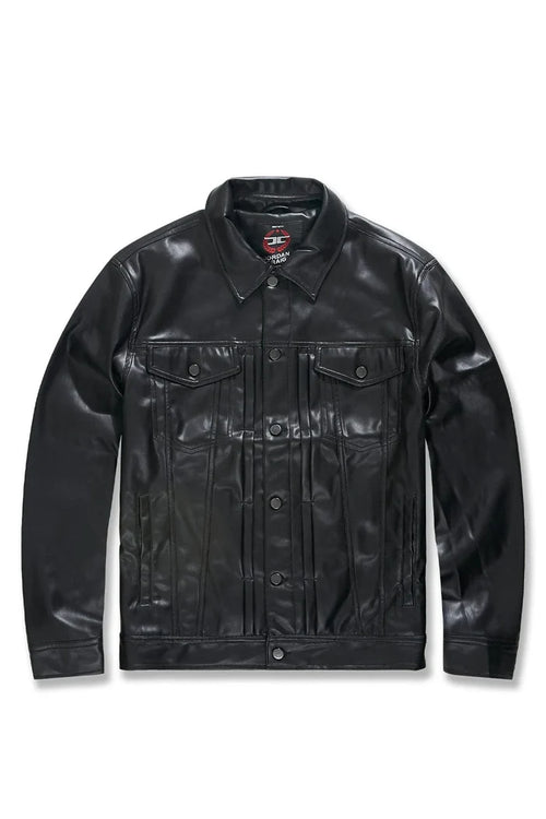 JORDAN CRAIG-ITHRILLER TRUCKER JACKET (BLACK)-JJ1218