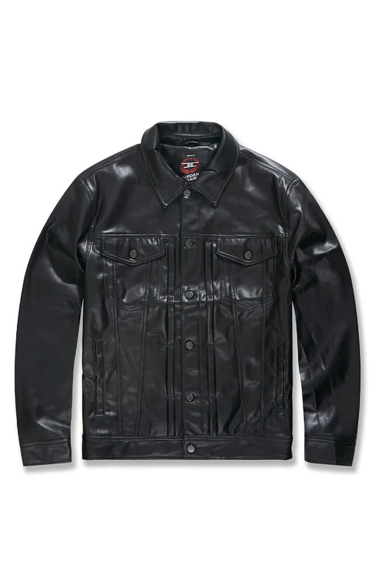 JORDAN CRAIG-ITHRILLER TRUCKER JACKET (BLACK)-JJ1218