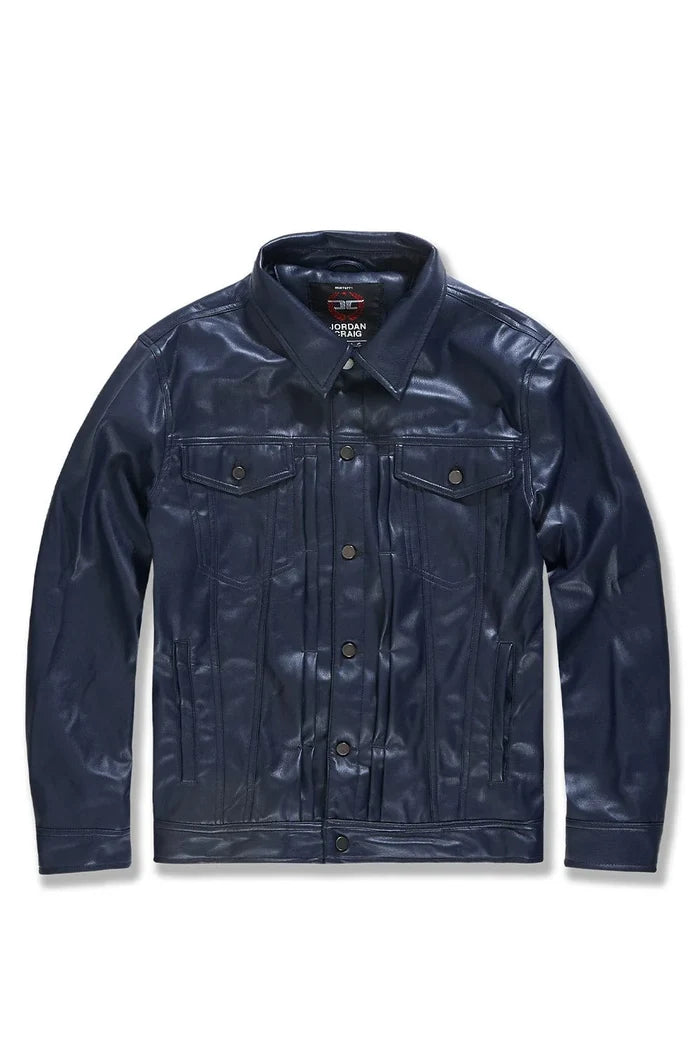 JORDAN CRAIG-ITHRILLER TRUCKER JACKET (midnight blue)-JJ1218