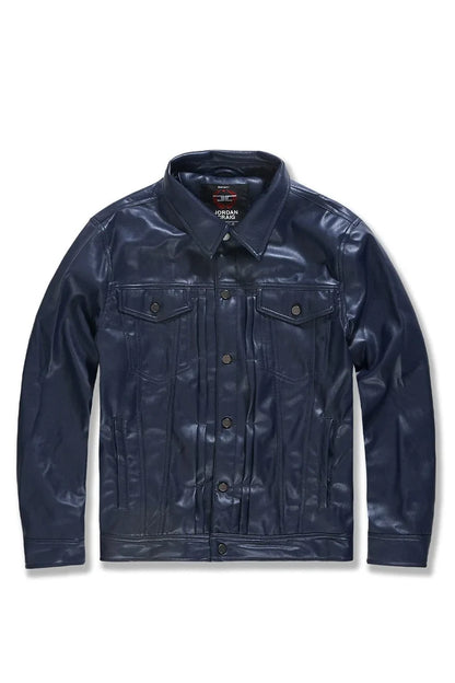 JORDAN CRAIG-ITHRILLER TRUCKER JACKET (midnight blue)-JJ1218