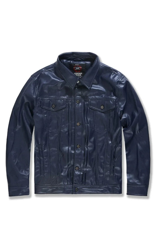 JORDAN CRAIG-ITHRILLER TRUCKER JACKET (midnight blue)-JJ1218