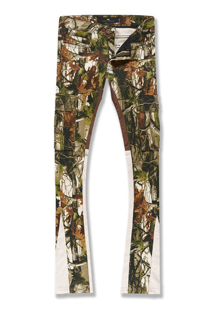 JORDAN CRAIG-KIDS STACKED CAMO CARGO DENIM (OAK)-JTF222C
