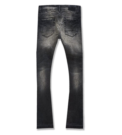 JORDAN CRAIG KIDS STACKED ROCKPORT DENIM (NATURE BLACK)-JTF1167RK