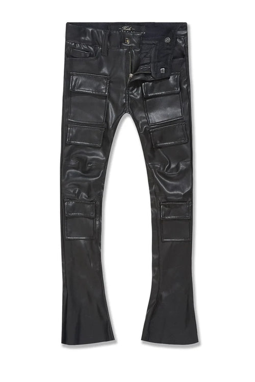 JORDAN CRAIG-KIDS STACKED THRILLER CARGO PANTS (BLACK)-JRF1218K