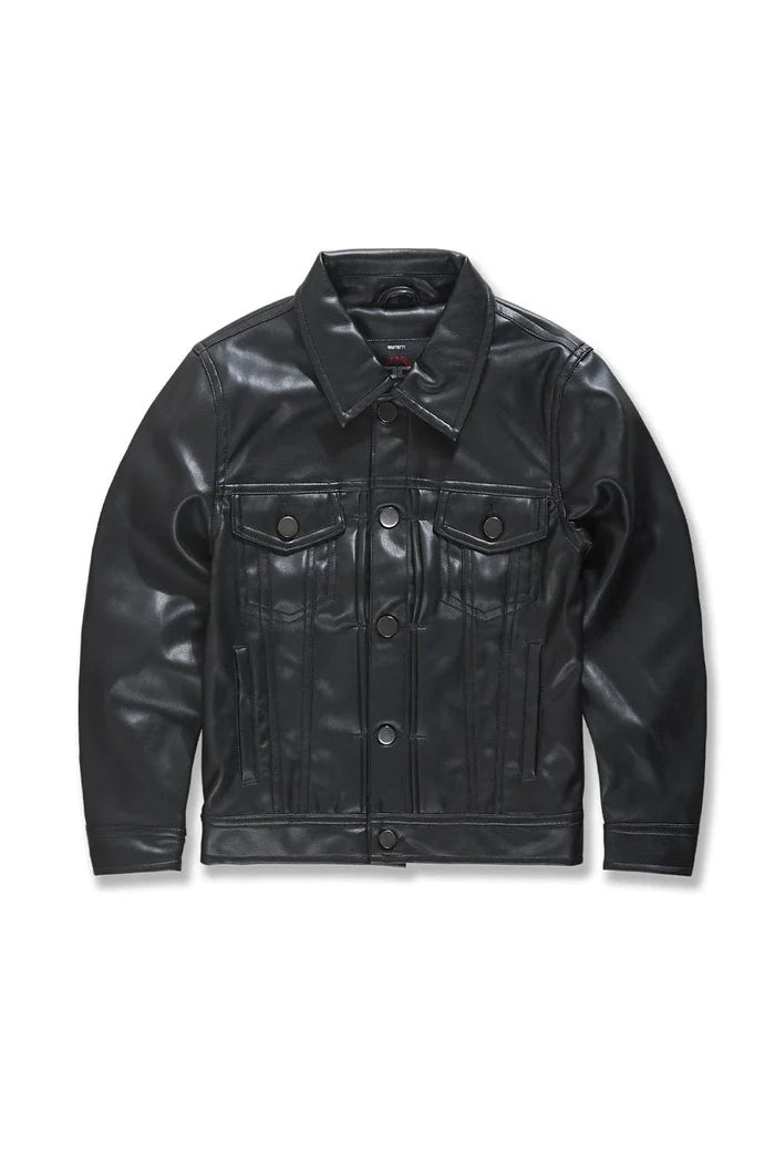JORDAN CRAIG-KIDS THRILLER TRUCKER JACKET (BLACK)-2560B
