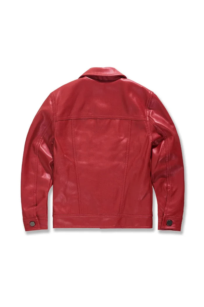JORDAN CRAIG-KIDS THRILLER TRUCKER JACKET (RED)-2560K