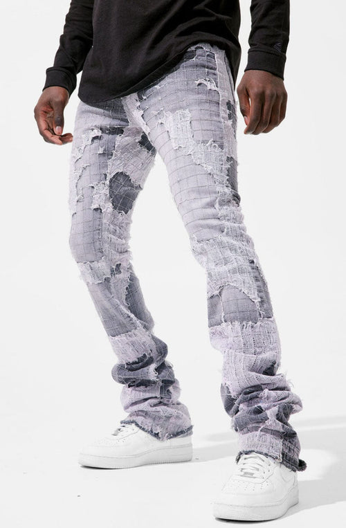 JORDAN CRAIG-MARTIN STACKED - FULL MOON BORO DENIM (LIGHT MAUVE)-JTF1156