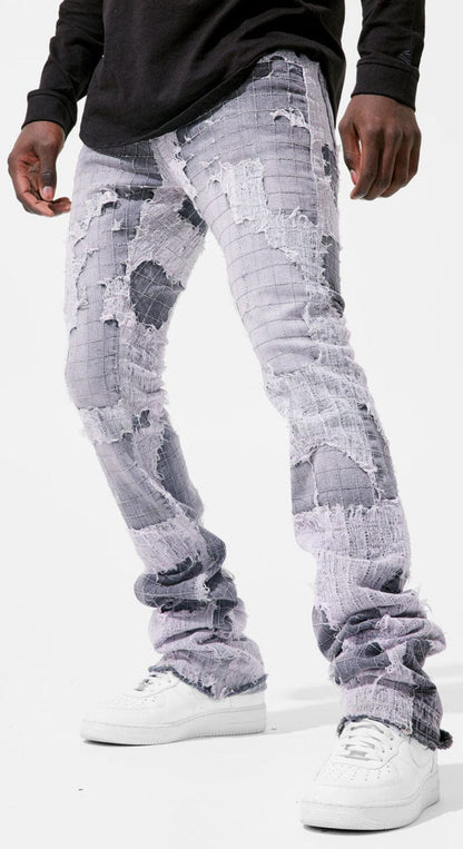 JORDAN CRAIG-MARTIN STACKED - FULL MOON BORO DENIM (LIGHT MAUVE)-JTF1156