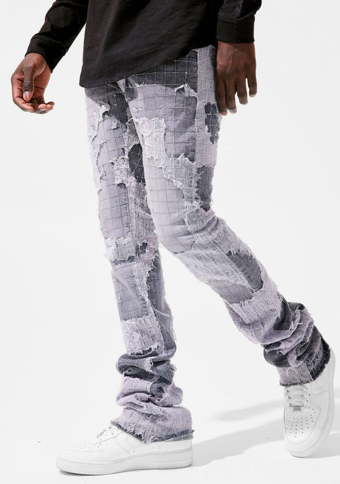 JORDAN CRAIG-MARTIN STACKED - FULL MOON BORO DENIM (LIGHT MAUVE)-JTF1156