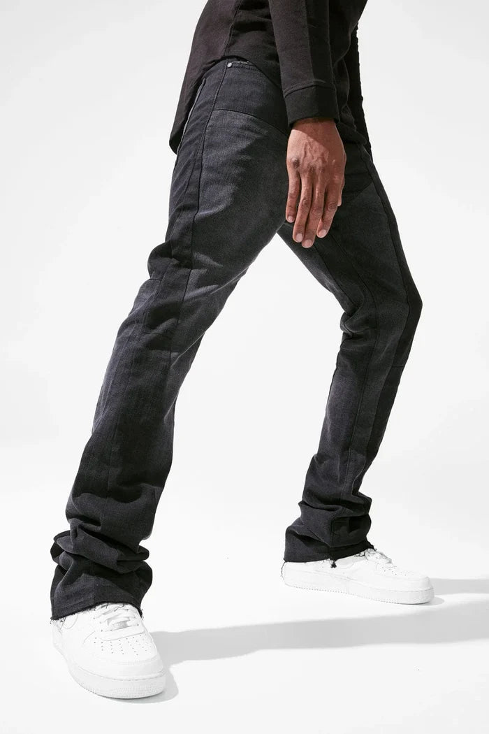 JORDAN CRAIG SEAN STACKED - GEOMETRIC DENIM (BLACK SHADOW) JTF1137