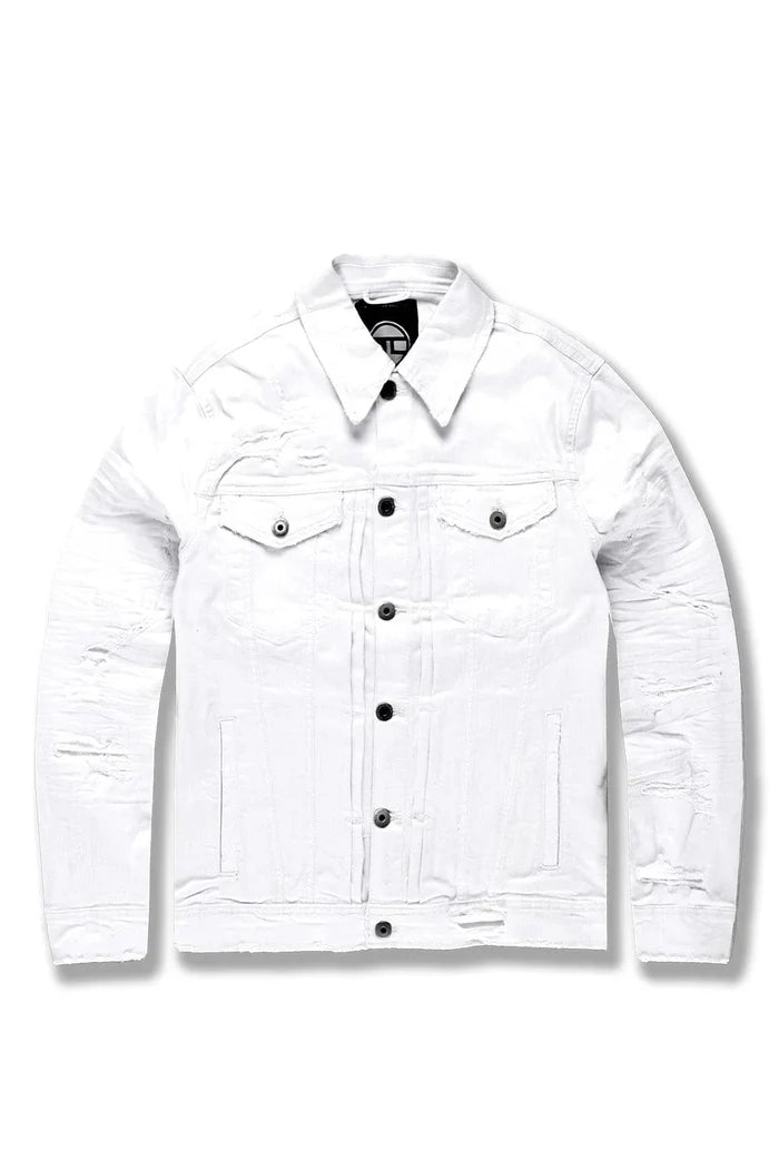 JORDAN CRAIG-TRIBECA TWILL TRUCKER JACKET (WHITE)JJ990