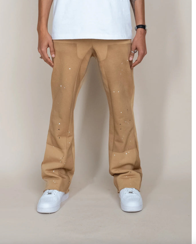 EPTM FRENCH TERRY CARPENTER PANTS - KHAKI