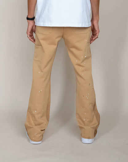 EPTM FRENCH TERRY CARPENTER PANTS - KHAKI