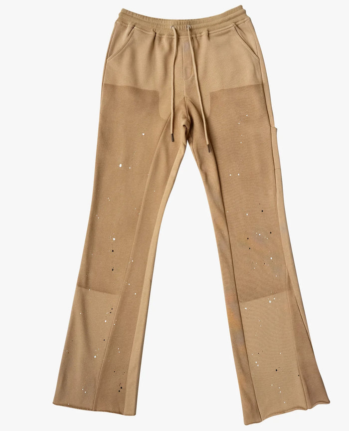 EPTM FRENCH TERRY CARPENTER PANTS - KHAKI