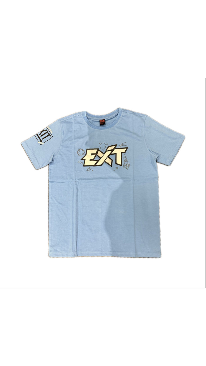 Essential Kids Tee Blue/Black-EX-855