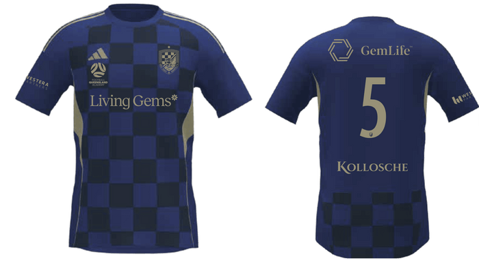 GOLD COAST KNIGHTS Women's Tiro 25 Away Jersey (JF2880-477-2246-A) GOLD COAST KNIGHTS Adidas Club Zone