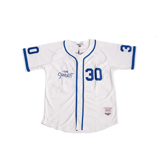 HEADGEAN CLASSICS-SANDLOT BASEBALL JERSEY (WHITE)-HGC16-BAJ-85