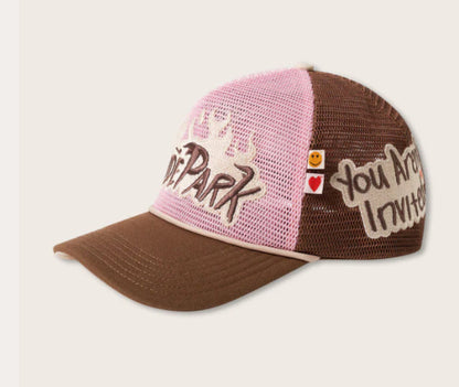 HYDEPARK-NOTHING BUT NET TRUCKER - PINK/BROWN