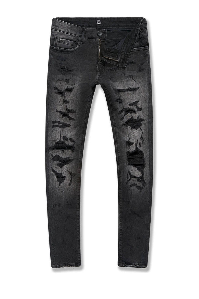 JORDANCRAIG-BIG MEN'S MARTIN ELMHURST DENIM (BLACK SHADOW)-JT1208