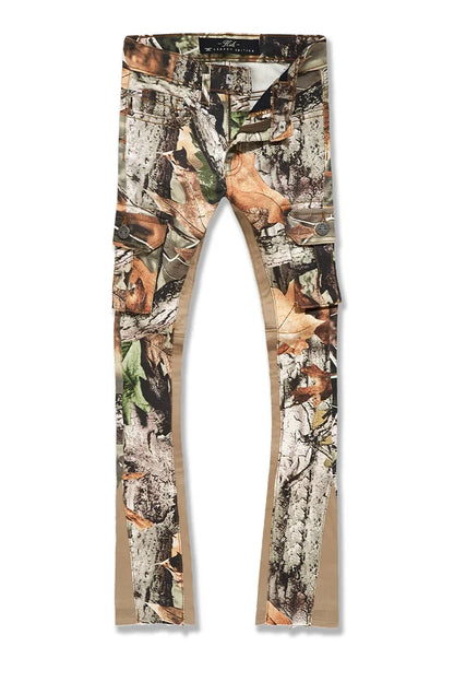 JORDANCRAIG-KIDS STACKED CAMO CARGO DENIM (REAL TREE)-JTF223C