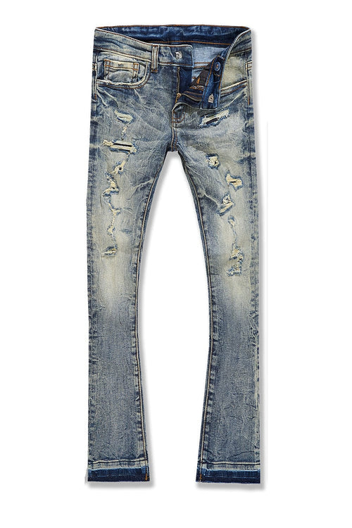 JORDANCRAIG-KIDS STACKED ROCKPORT DENIM (DESERT STORM)-JTF1167RK