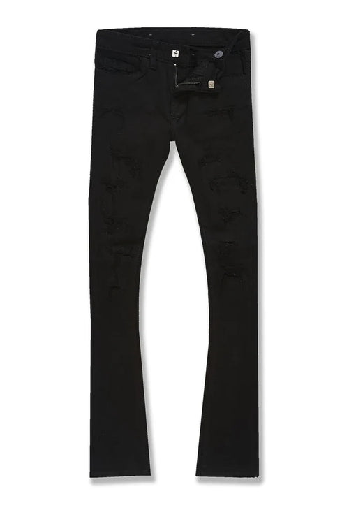JORDANCRAIG-KIDS STACKED ROCKPORT DENIM (JET BLACK)-JTF1167RK