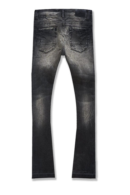 JORDANCRAIG-KIDS STACKED ROCKPORT DENIM (NATURE BLACK)-JTF1167RK