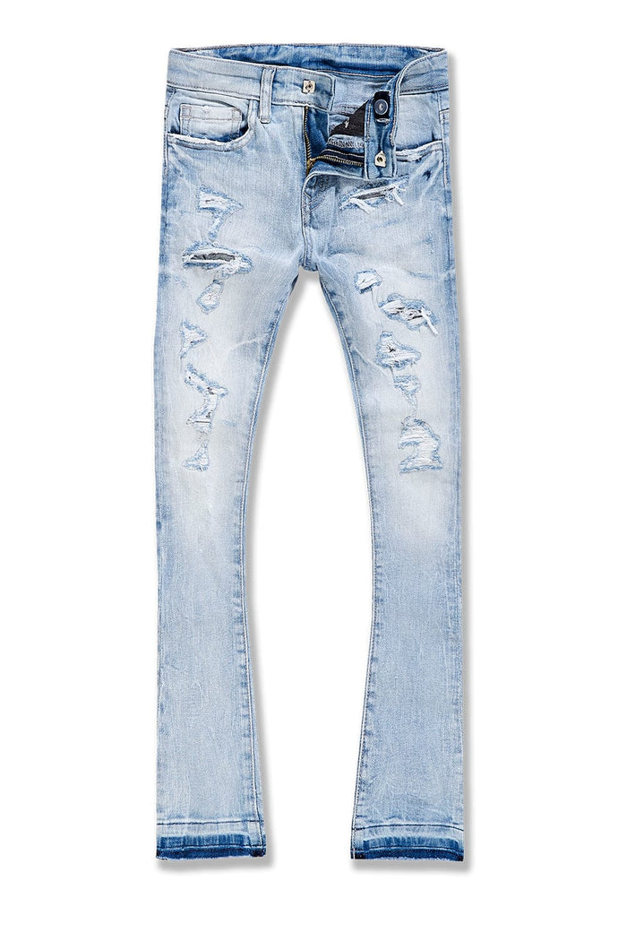 JORDANCRAIG-KIDS STACKED ROCKPORT DENIM (SKY BLUE)-JTF1167RK