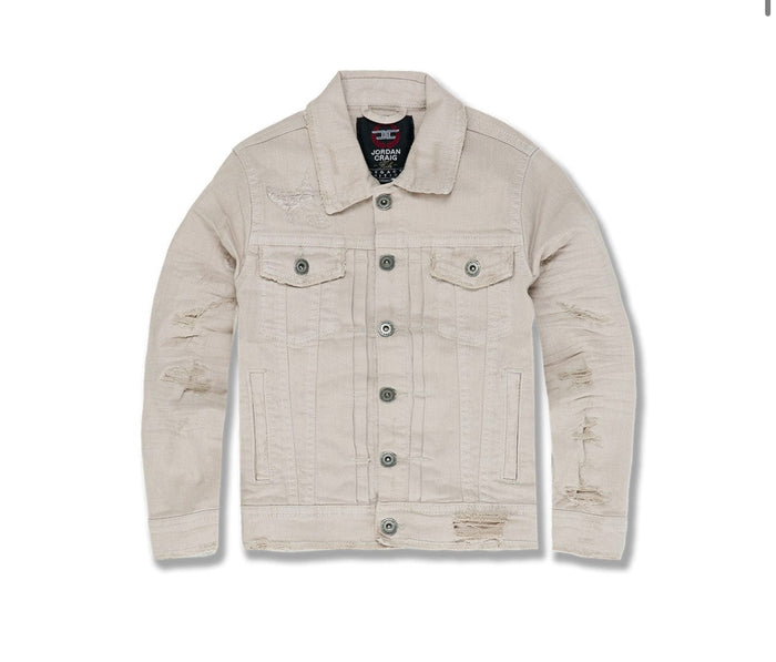 KIDS TRIBECA TWILL TRUCKER JACKET (LATTE)-JJ900RK
