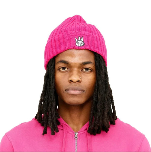 KNIT HAT WITH CLEAN 2 TONE SHIMUCHAN LOGO IN PINE-621B0-CH25