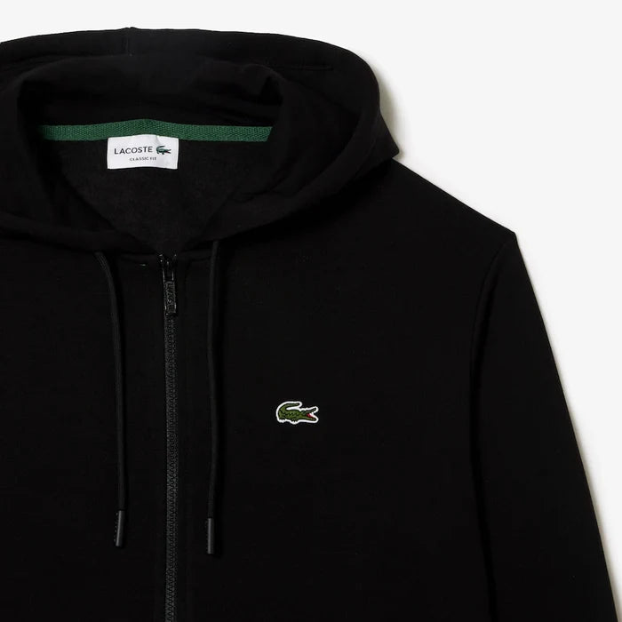 LACOSTE-Men's Kangaroo Pocket Zip-Up Fleece Hoodie-SH9626 51 031