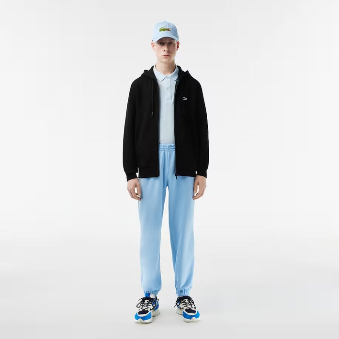 LACOSTE-Men's Kangaroo Pocket Zip-Up Fleece Hoodie-SH9626 51 031