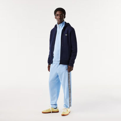 LACOSTE-Men's Kangaroo Pocket Zip-Up Fleece Hoodi—SH9626 51 166