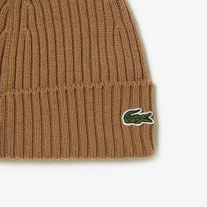 LACOSTE-Unisex Ribbed Wool Beanie-RB0001 51 SIX