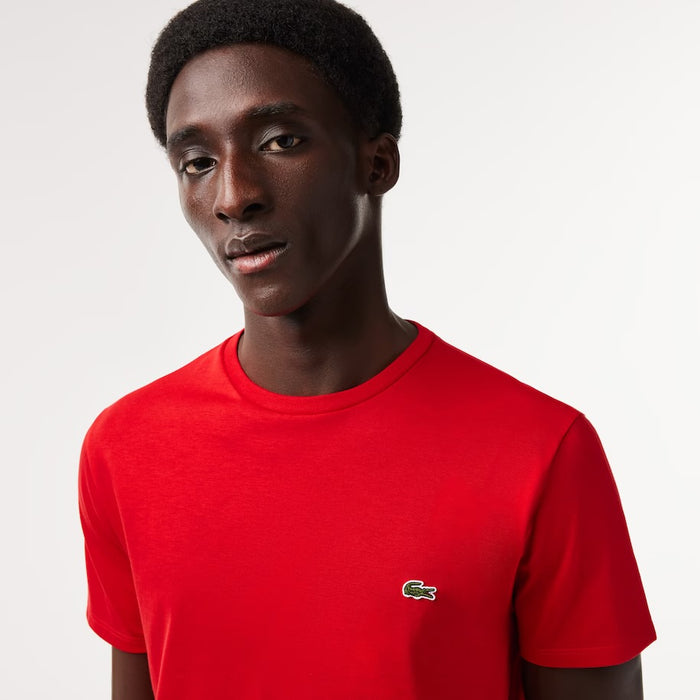 LACSTE-Men's Crew Neck Pima Cotton Jersey T-Shir—TH6709 51 240
