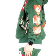 LOVE TO KLEEP-MEDUSA Heavy weight brushed graphic pullover hoodie-KF-6910