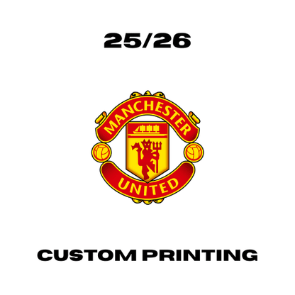 Manchester United 25/26 - Custom Printing Customisation Ultra Football