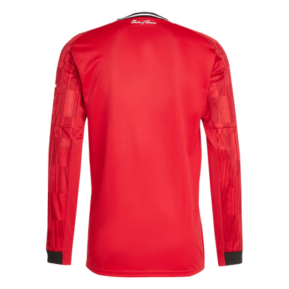 Manchester United 25/26 Long Sleeve Home Jersey (JP3037) Apparel Adidas