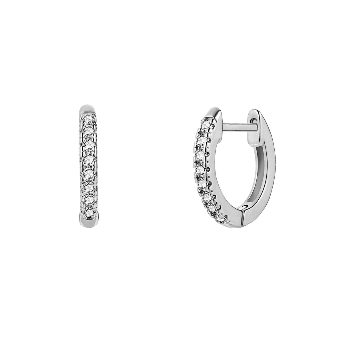 18K Gold Plated Slim Huggie Earrings