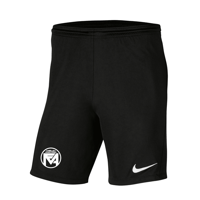 MELLS FOOTBALL ACADEMY Youth Park 3 Shorts (BV6865-010) MELLS FOOTBALL ACADEMY Nike Club Zone