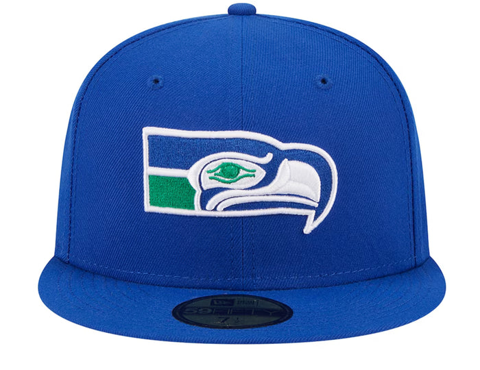 NEW ERA -Men's Seattle Seahawks New Era Royal Throwback Main -11872940